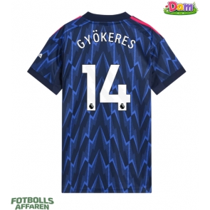 Arsenal Viktor Gyokeres #14 Bortatröja Kvinnor 2025-26 Kortärmad